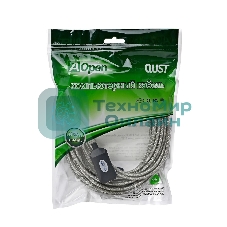 Кабель AM/AF USB2.0 10м AOpen удлинитель активный(с усилителем) USB2.0-repeater, ACU823-10M