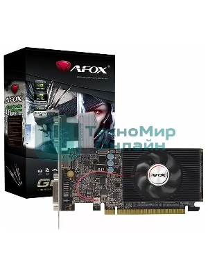 Видеокарта AFOX GT610 1Gb LP DDR3 64BIT DVI HDMI VGA SINGLE FAN RTL