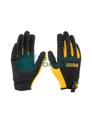 Перчатки универсальные Denzel на липучке, размер 10