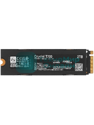 Накопитель SSD Crucial T700 2Tb PCIe Gen5 NVMe M.2 SSD with heatsink CT2000T700SSD5