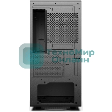Компьютерный корпус CBR mATX Minitower V500, без БП, 1хUSB 3.0, 2хUSB 2.0, HD Audio+Mic, закаленное стекло, черный [PCC-MATX-V500-WPSU