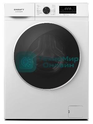 Стиральная машина KRAFT KF-MBDS8147W белый, загрузка фронтальная 8 кг, 1400 об/мин, класс: А+++