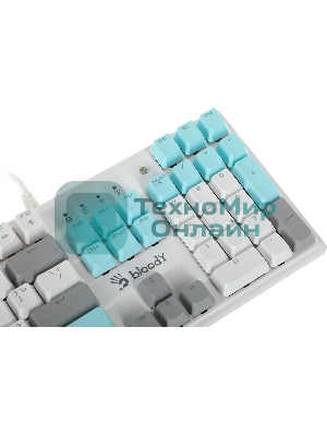 Клавиатура проводная A4Tech Bloody S510N USB белый