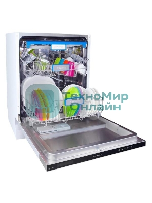 Встраиваемая посудомоечная машина Maunfeld MLP-12IM, черный, 59.8 см, 14 компл., 44 дБ, класс A++