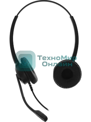 Гарнитура VT VT6200-D чёрный-серебристый, проводная, USB