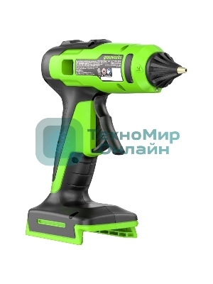 Пистолет клеевой аккумуляторный GreenWorks G24GLG, 24V, 11 мм, без АКБ и ЗУ (3502207)