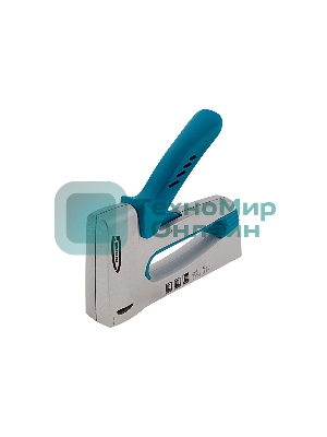 Степлер GROSS 41002 мебельный алюминиевый корпусрегулировка удара тип Скобы 13 53 300 6-16мм