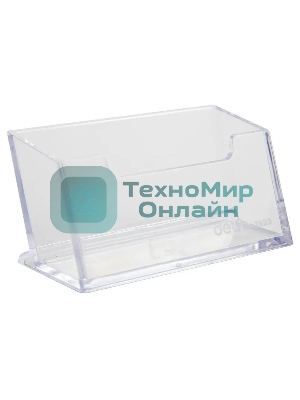 Подставка Deli E7623 для визиток 100х38х82мм, прозрачный