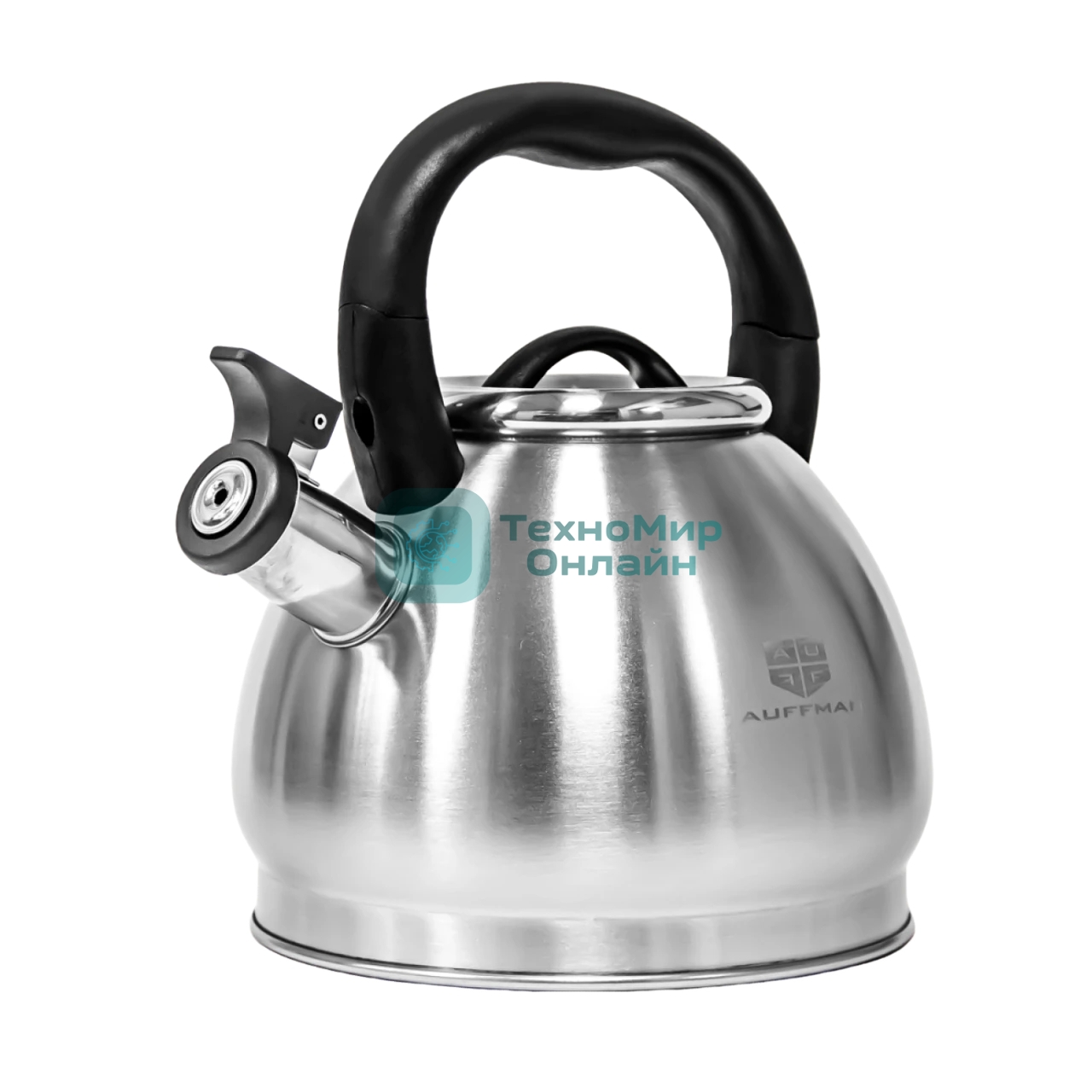 Чайник для плиты AUFFMAN AM-3402 из нержавеющей стали со свистком 3 л