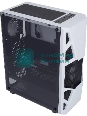 Компьютерный корпус AeroCool/Formula CL-3303W RGb белый без БП ATX 6x120мм 2xUSB 2.0 1xUSB 3.0 audio bott PSU