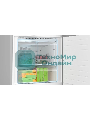 Холодильник Bosch KGN56CX30U нержавеющая сталь двухкамерный 400/105л морозилка снизу, No Frost