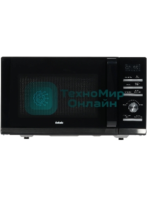 Микроволновая печь BBK 25MWC-991T/B черный/серебристый, 25 л, 900 Вт, переключатели - кнопки, поворотный механизм