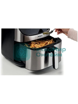 Аэрофритюрница Ariete 4628/00 черный/серебристый, 1800 Вт, 7 л, сенсор, 12 программ