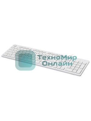 Клавиатура проводная Oklick 500M, USB, белый