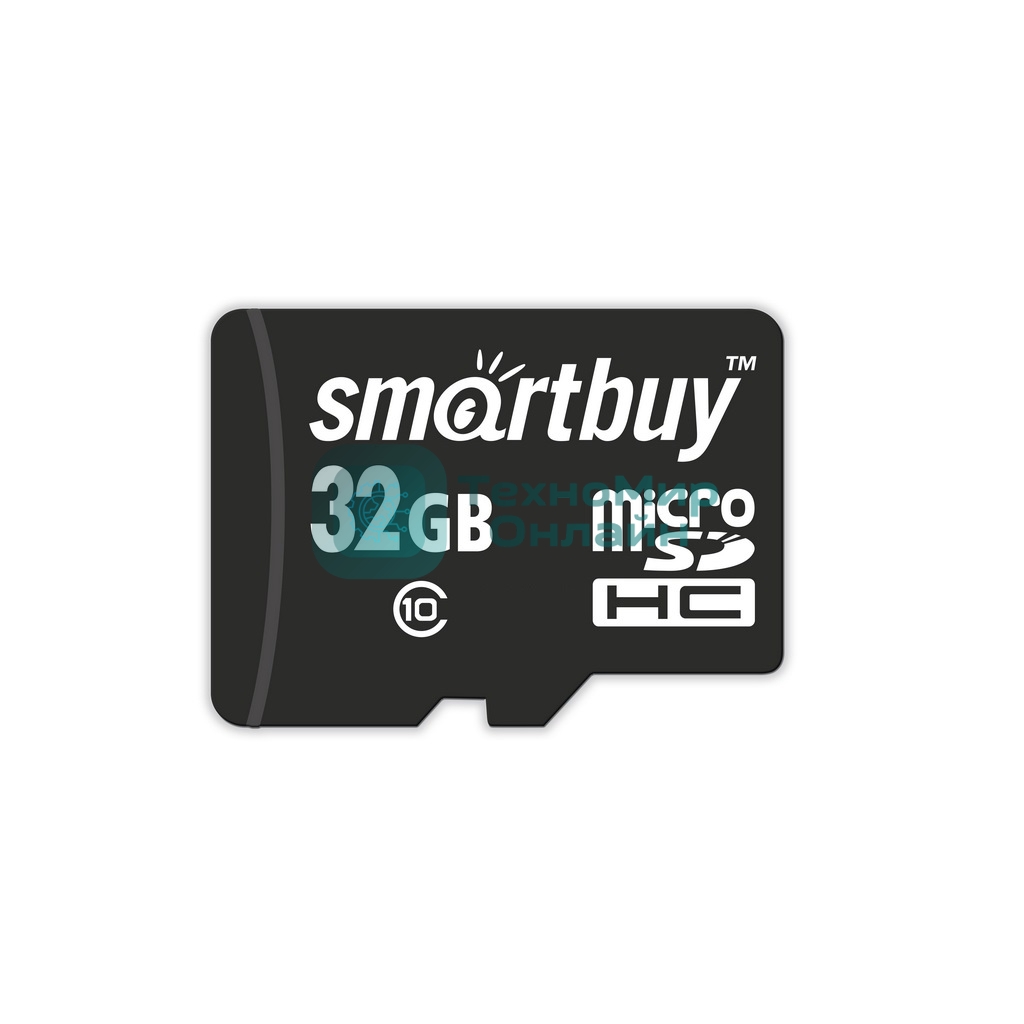 Флеш карта Micro SDHC 32Gb Smartbuy Class 10, адаптер в комплектеLE