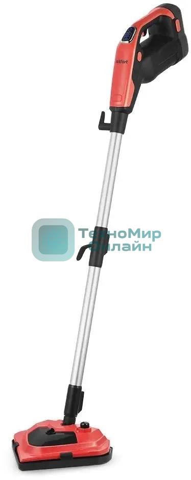 Швабра паровая Kitfort КТ-1053 1300Вт красный/черный