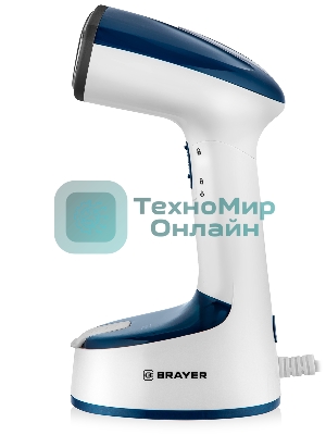 Отпариватель BRAYER BR4128 белый/синий, 1500 Вт, 20 г/мин, 120 мл