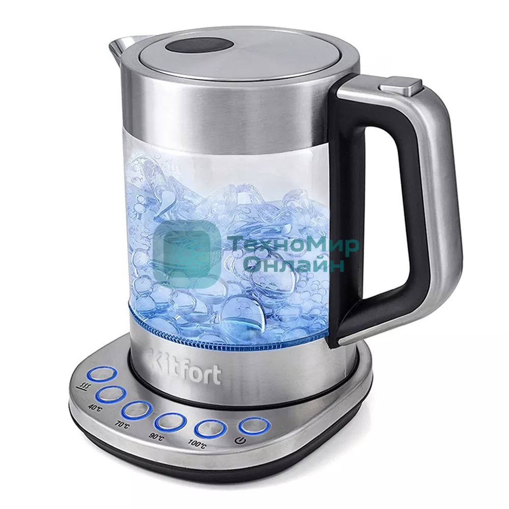 Чайник электрический Kitfort КТ-616 стекло