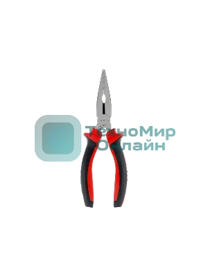 Длинногубцы прямые Matrix, 160 мм, хром-ванадий, двухкомпонентные рукоятки