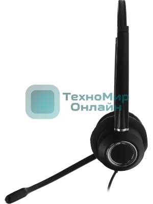 Гарнитура VT VT6200-D чёрный-серебристый, проводная, USB