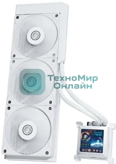 Система жидкостного охлаждения Lian-Li HydroShift LCD 360S Soc-AM5/AM4/1700 белый 4-pin 29.8dB Al+Cu LCD 330W Ret (G89.GHSLCD36SW.R0)