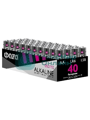 Элемент питания щелочной LR6 Alkaline Pack-40 (уп.40шт) ФАZА 5023017, 1.5 В