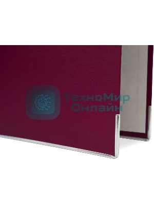 Папка-регистратор Silwerhof 2013375 A4 50мм, ПВХ/бумага бордовый, металлическая окантовка, сборная (упаковка: 2шт)