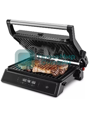 Гриль электрический Kitfort КТ-3682 2000Вт черный/серебристый