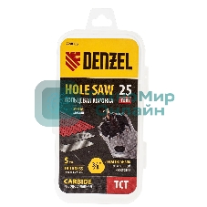 Коронка по металлу Denzel твердосплавная, 25 мм