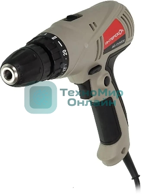 Дрель-шуруповерт ИНТЕРСКОЛ ДШ-10/260Э2, 260 Вт, 35 Нм, щеточный