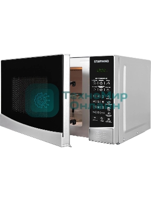 Микроволновая печь Starwind SMW3120 серебристый/черный, 20 л, 700 Вт, переключатели - сенсор