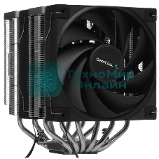 Кулер для процессора DEEPCOOL AK620 черный, 120 мм, алюминий/медь, 1850 об/мин, 28 дБ, 4 pin, 260 Вт, 162 мм