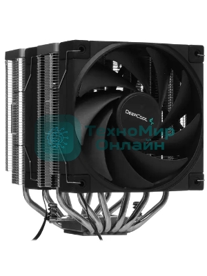 Кулер для процессора DEEPCOOL AK620 черный, 120 мм, алюминий/медь, 1850 об/мин, 28 дБ, 4 pin, 260 Вт, 162 мм