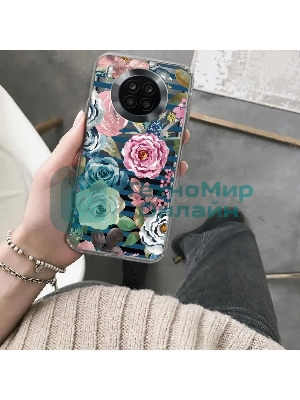 Чехол (клип-кейс) Gresso Air, для Honor 50 Lite, прозрачный/рисунок gr17aaae9355