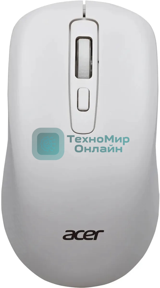 Мышь беспроводная Acer OMR309 белый, 1600 dpi, радиоканал, USB, кнопки - 4