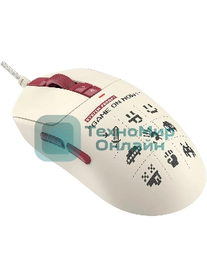 Мышь проводная A4Tech Bloody W72 Ultra Pixels Red рисунок/бежевый/красный, 20000 dpi, USB, кнопки - 7