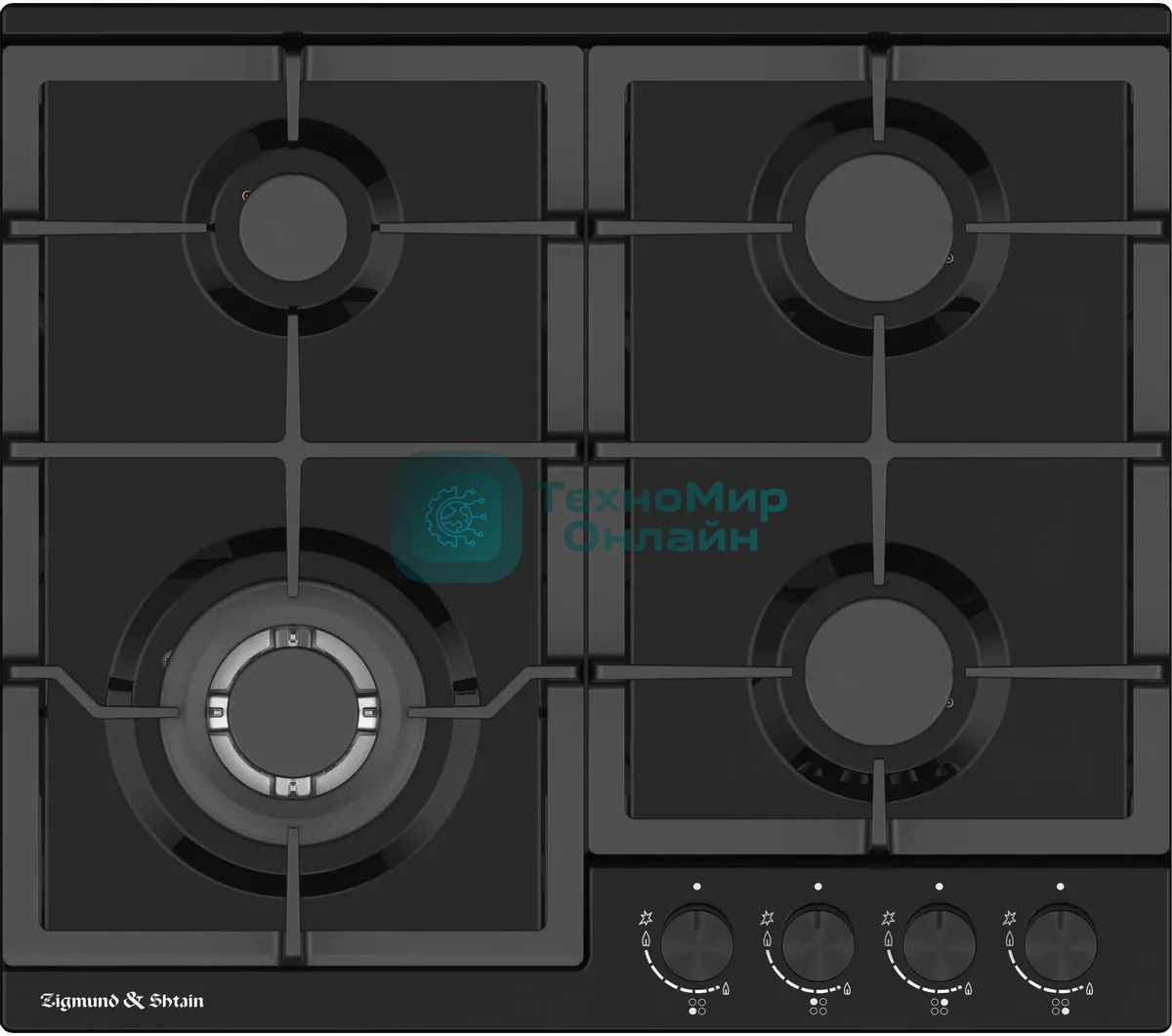 Газовая варочная панель Zigmund & Shtain G 14.6 B независимая, черный