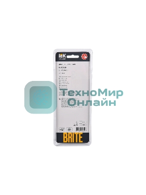 Рамка 3-местная IEK BRITE РУ-3-2-БрБ стекло белый