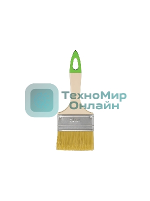 Кисть флейцевая Сибртех 70, 8, натуральная щетина, пластиковая рукоятка, 10 шт