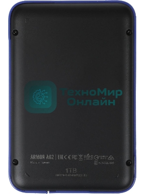 Жесткий диск Silicon Power USB 3.0 1Tb SP010TBPHD62SS3B SP010TBPHDA80S3B Armor A62 (5400rpm) 2.5