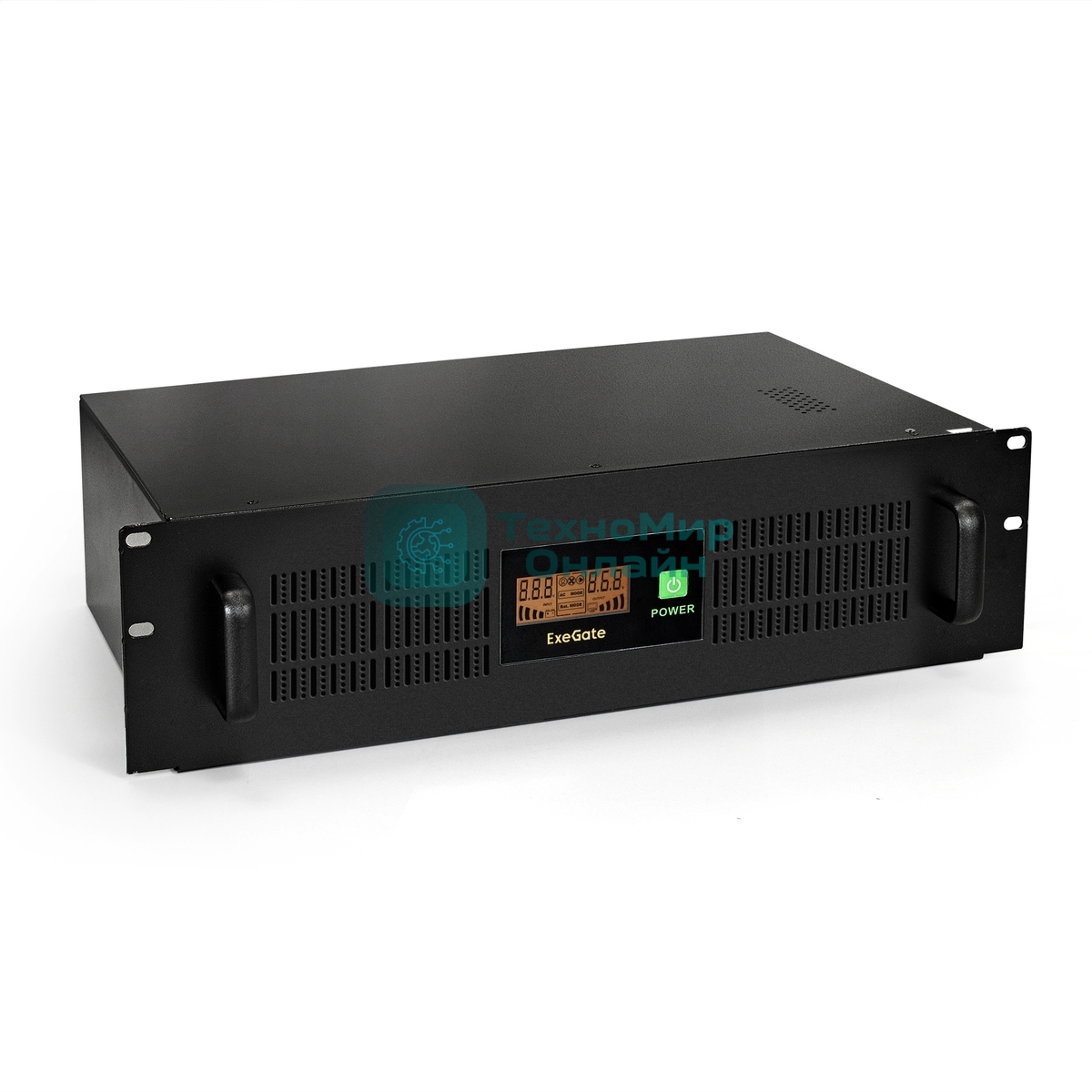 Источник бесперебойного питания ExeGate ServerRM UNL-1500.LCD.AVR.С13.RJ.USB.3U 1500VA/900W, LCD, AVR, 4*C13, RJ45/11, USB, 3U