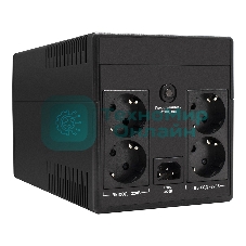 Источник бесперебойного питания ExeGate SpecialPro UNB-1200.LED.AVR.EURO.RJ 1200VA/750W, LED, AVR, 4 евророзетки, RJ45/11, черный