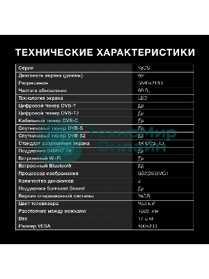 Телевизор Hyundai 65