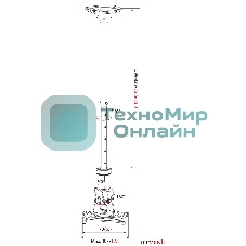 Кронштейн для проектора Cactus CS-VM-PR01L-AL серебристый макс.10кг настенный и потолочный поворот и наклон