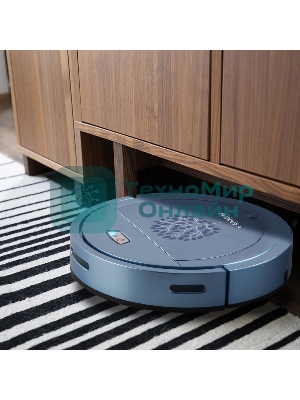 Робот-пылесос Endever Spectre-88 голубой, 1500 мА/ч Li-ion, уборка сухая/влажная, пылесборник контейнер 0.4 л