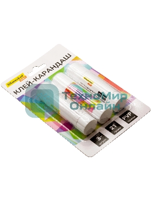 Клей-карандаш Silwerhof Daily 21гр ПВП блистер (упаковка:3шт)