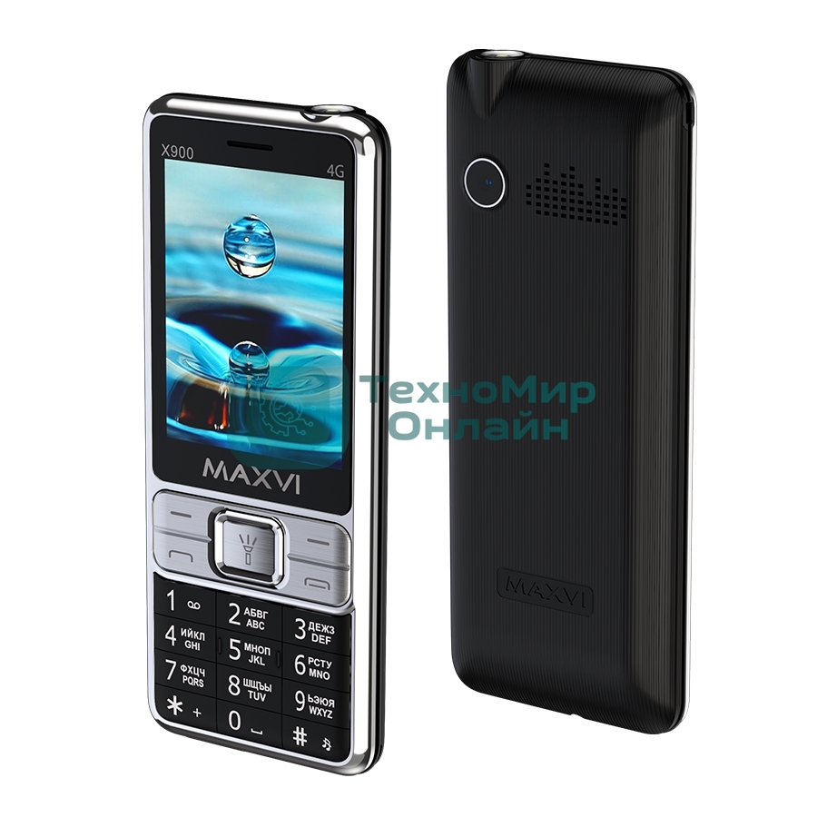 Мобильный телефон Maxvi X900 4G черный