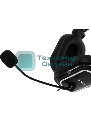 Гарнитура A4Tech HU-50 чёрный, проводная