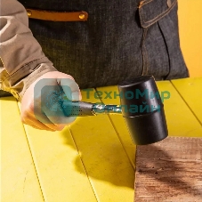 Резиновый молоток со стальной ручкой Deli DL5612 340 грамм, длина 260 мм