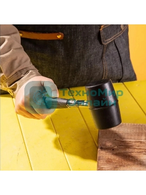 Резиновый молоток со стальной ручкой Deli DL5612 340 грамм, длина 260 мм